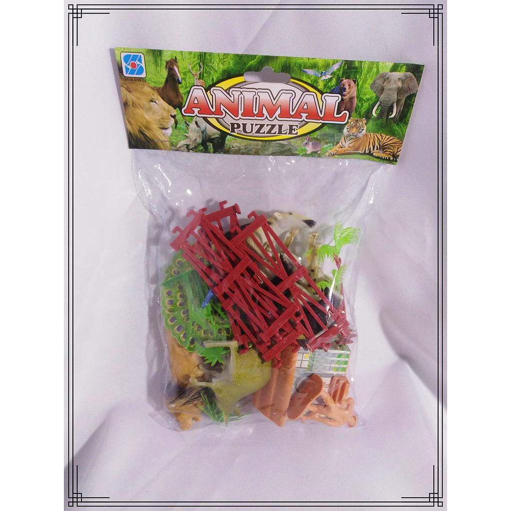 ANIMALES X18 SELVA Y ACC BOLSA