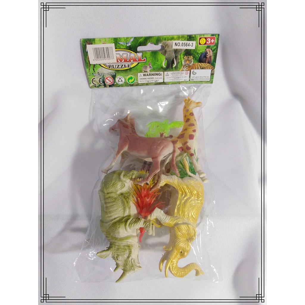 ANIMALES X7 SELVA EN BOLSA