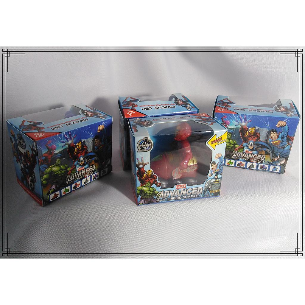 AUTO C/PERSONAJE ADVENGER CAJA