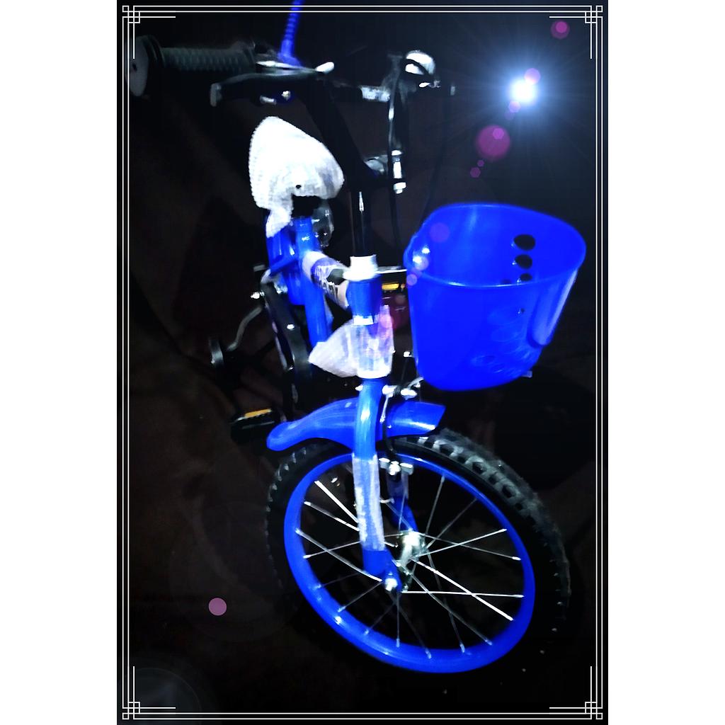 BICICLETA R16 NEW NIÑO AZUL