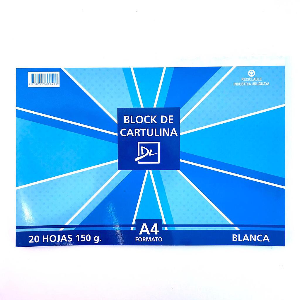 BLOCK CARTULINA A4 BLANCA