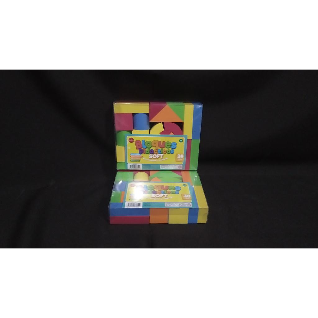 BLOQUES DE GOMA EVA X30PZ EN CAJA MICA