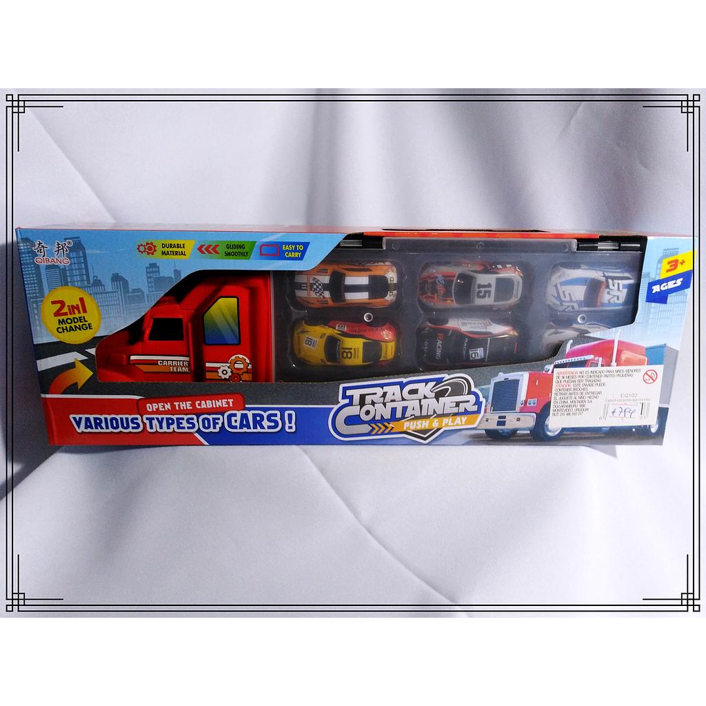 CAMION C/12 AUTOS CAJA VALIJA