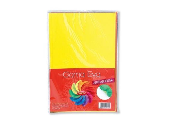 GOMA EVA A4 X10 AUTOADHESIVA C/GLITTER