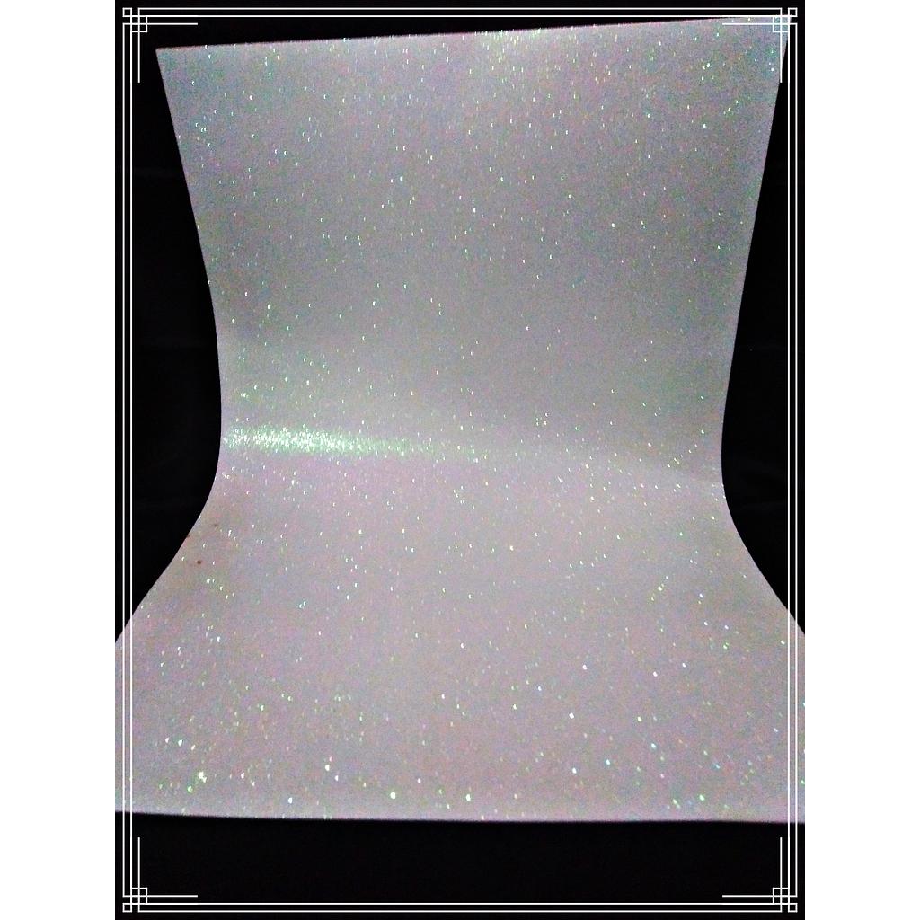 GOMA EVA GLITER BLANCO