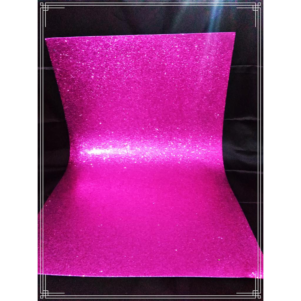 GOMA EVA GLITER FUCSIA