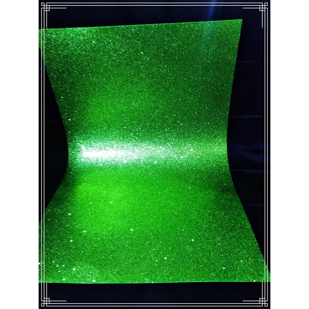 GOMA EVA GLITER VERDE