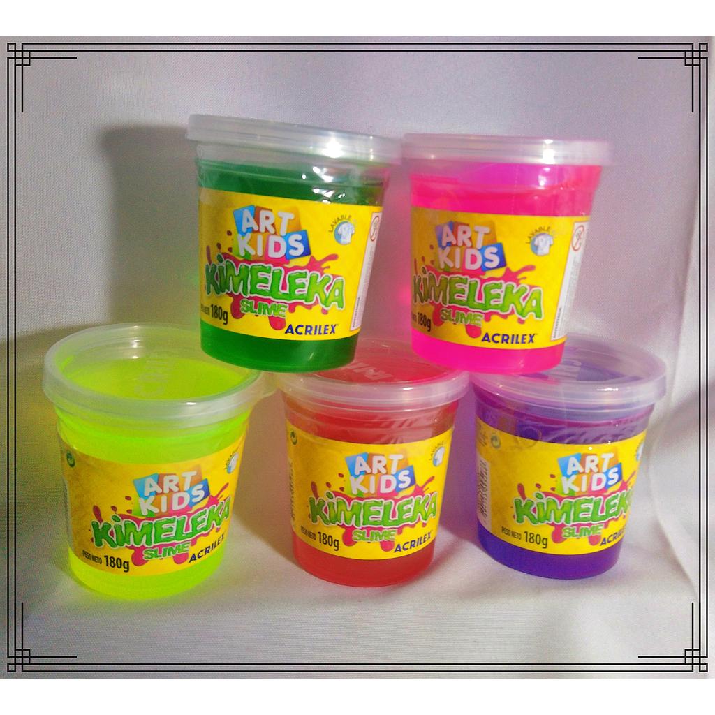 GOMA KIMELEKA ACRILEX SLIME DINOSAURIO