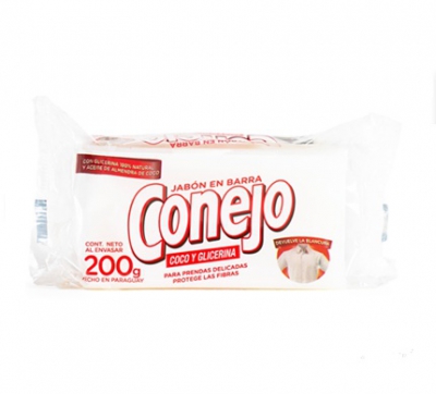 JABON EN BARRA CONEJO DE COCO