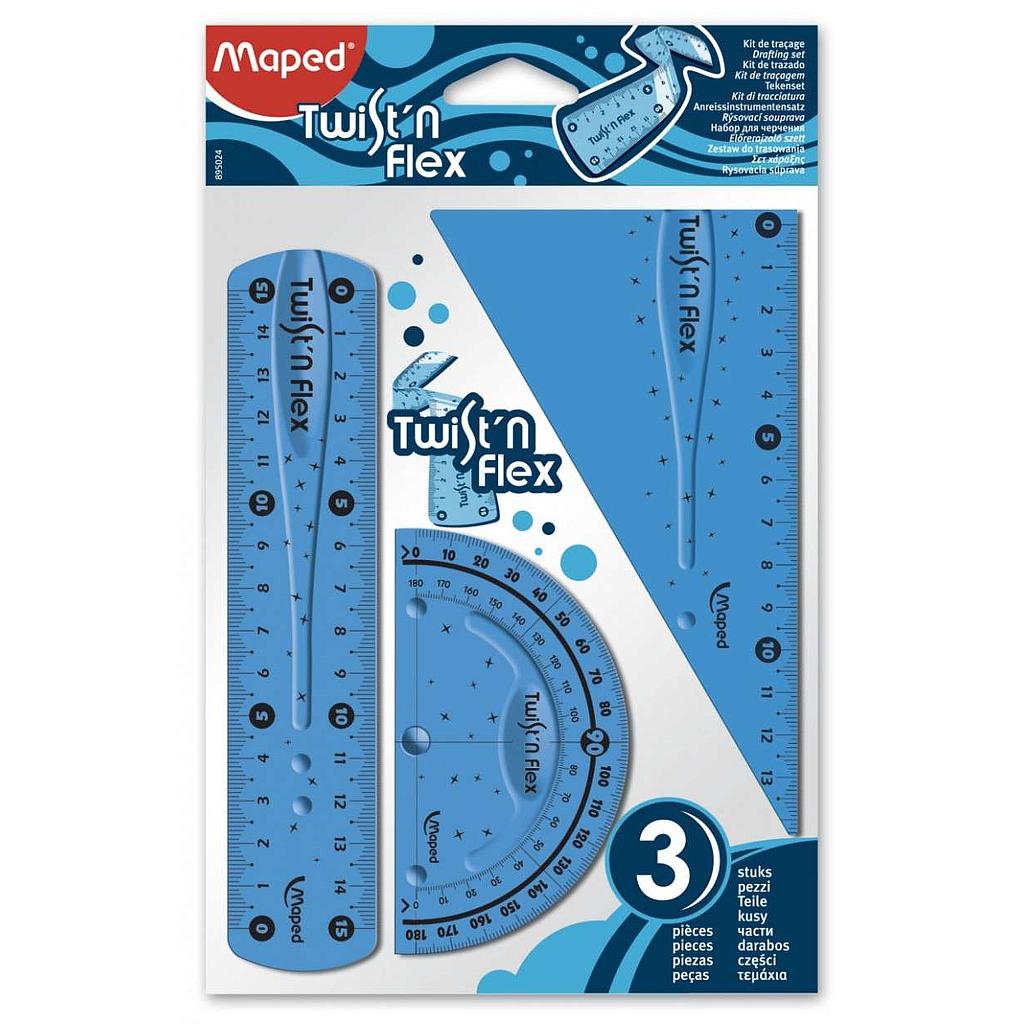 JUEGO DE GEOMETRIA 15CM MAPED FLEXIBLE