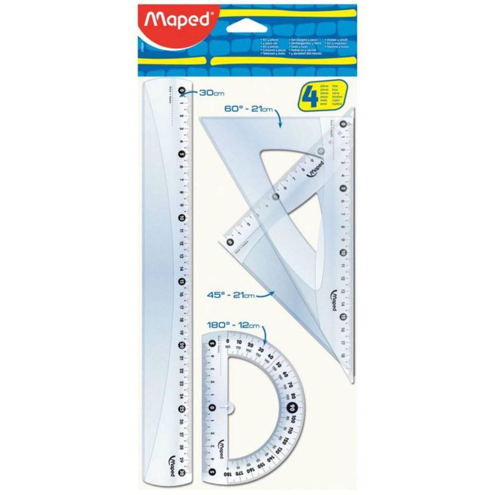 JUEGO DE GEOMETRIA 30CM MAPED