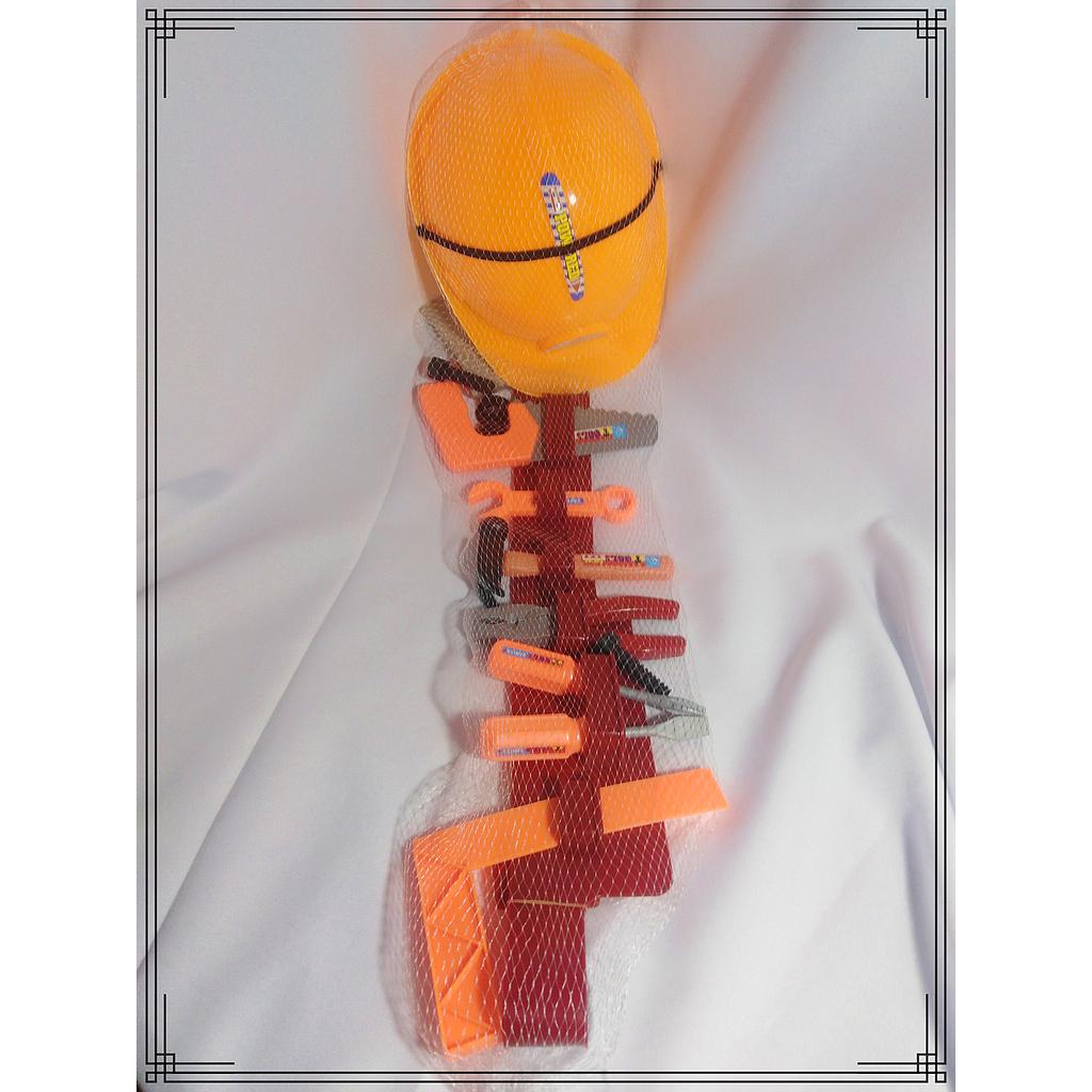 JUEGO DE HERRAMIENTAS C/CASCO EN RED