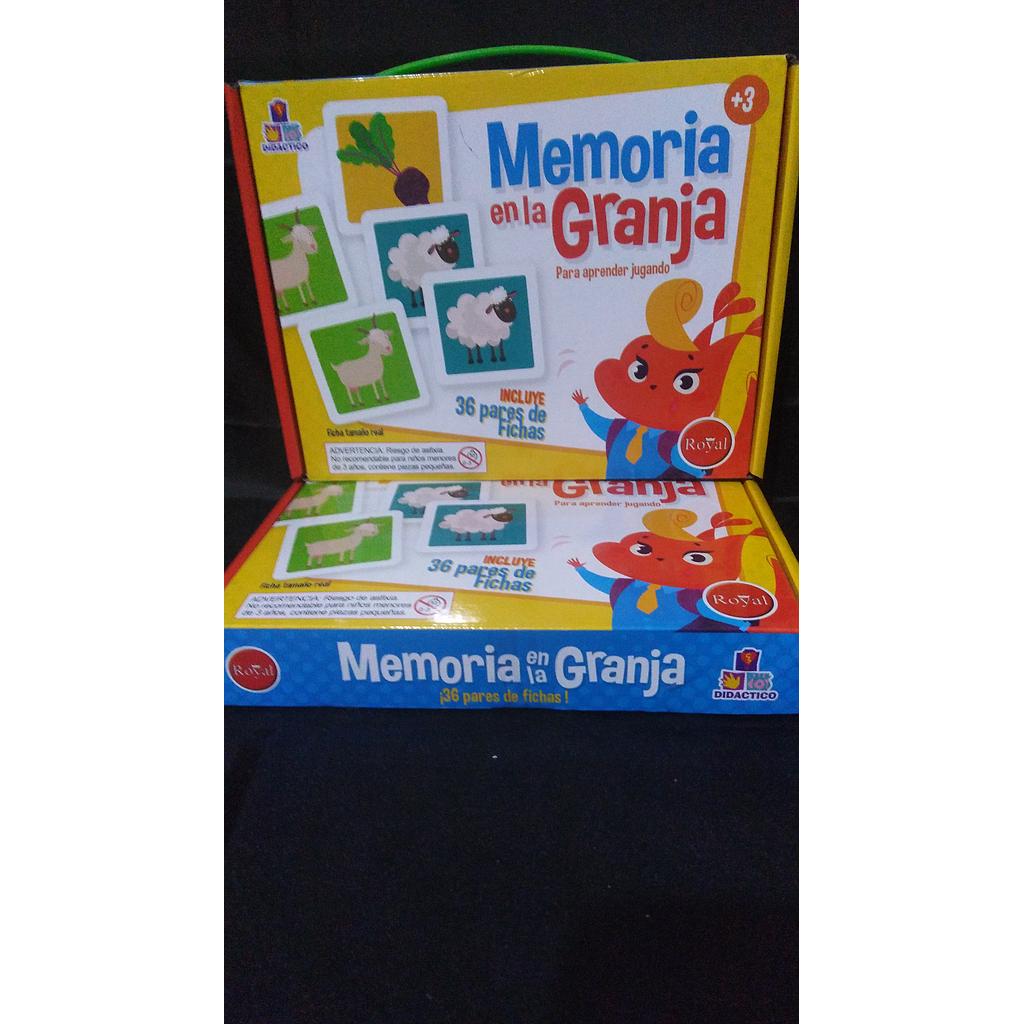 JUEGO DE MESA MEMORIA EN LA GRANJA ROYAL