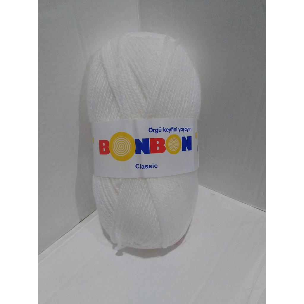LANA 100 GRS BONBON CLASSIC BLANCA