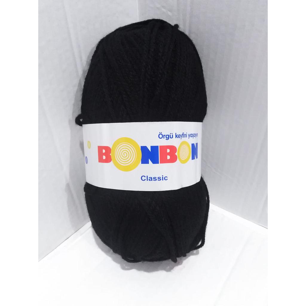 LANA 100 GRS BONBON CLASSIC NEGRA