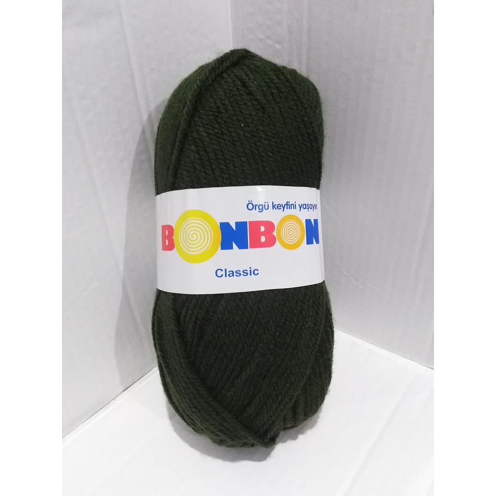LANA 100 GRS BONBON CLASSIC VERDE MILITAR