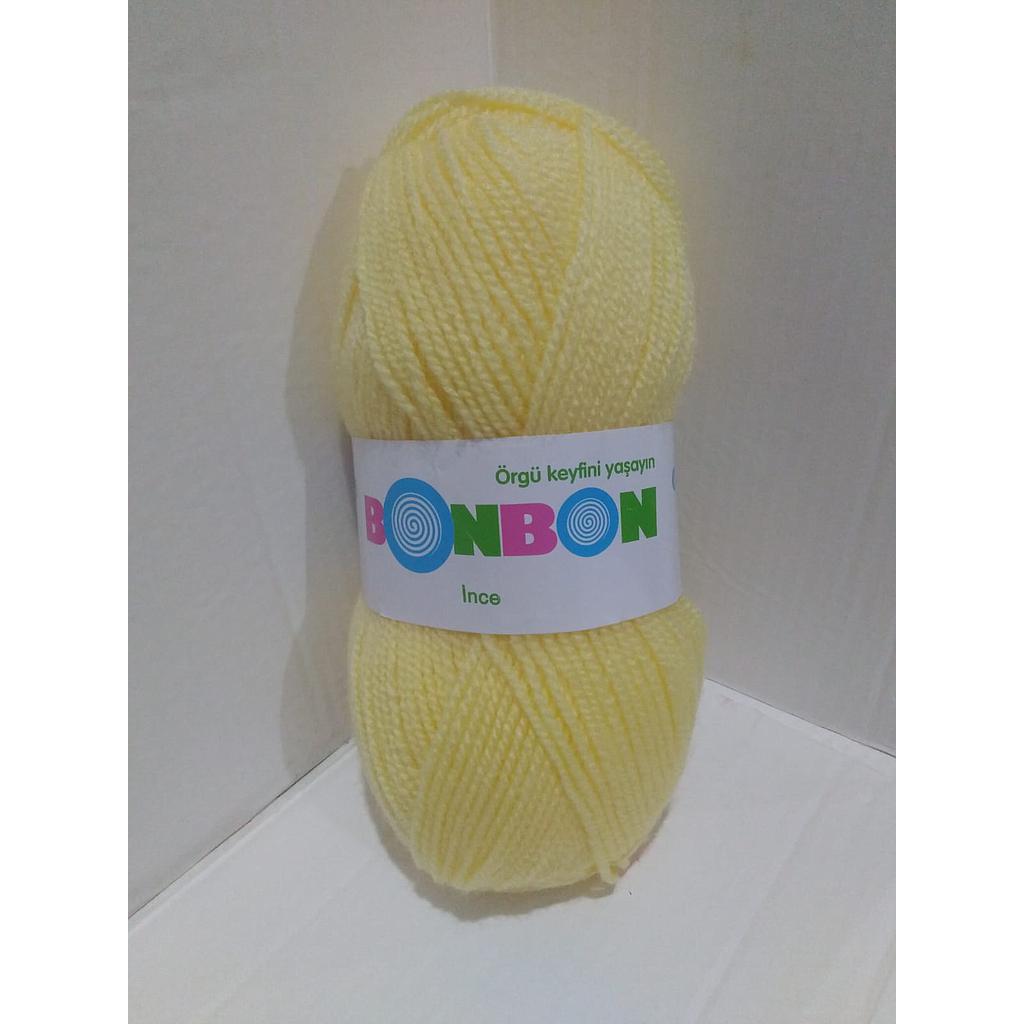 LANA 100 GRS BONBON INCE AMARILLO
