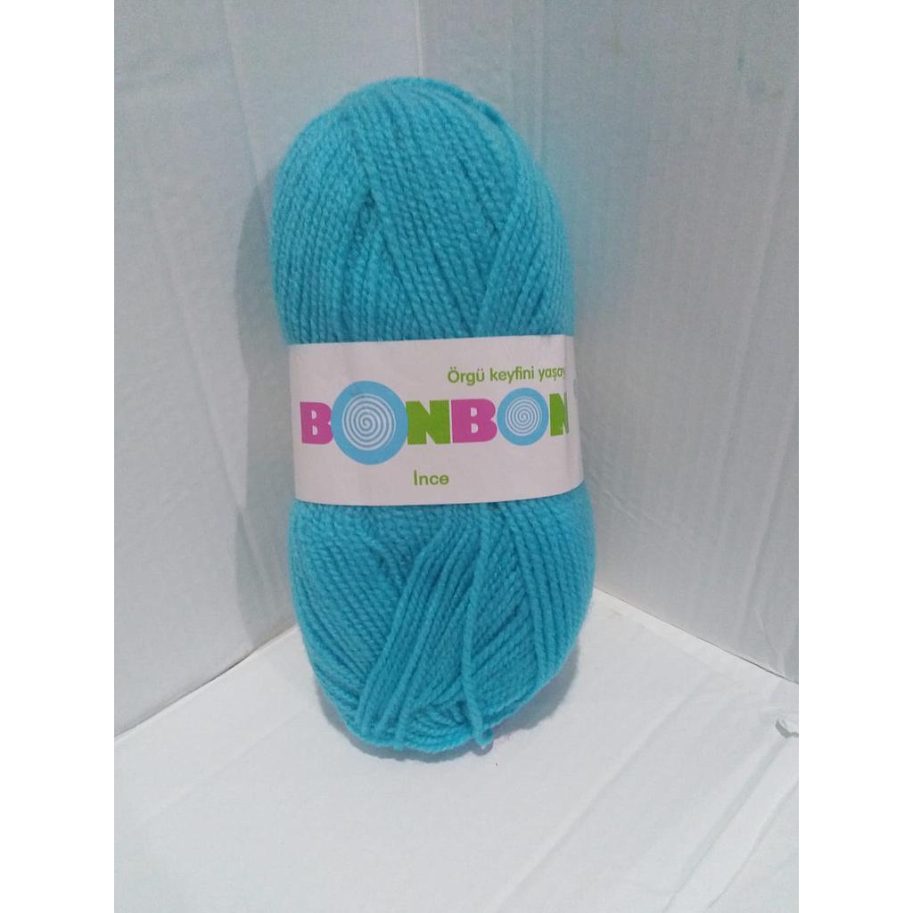 LANA 100 GRS BONBON INCE TURQUESA