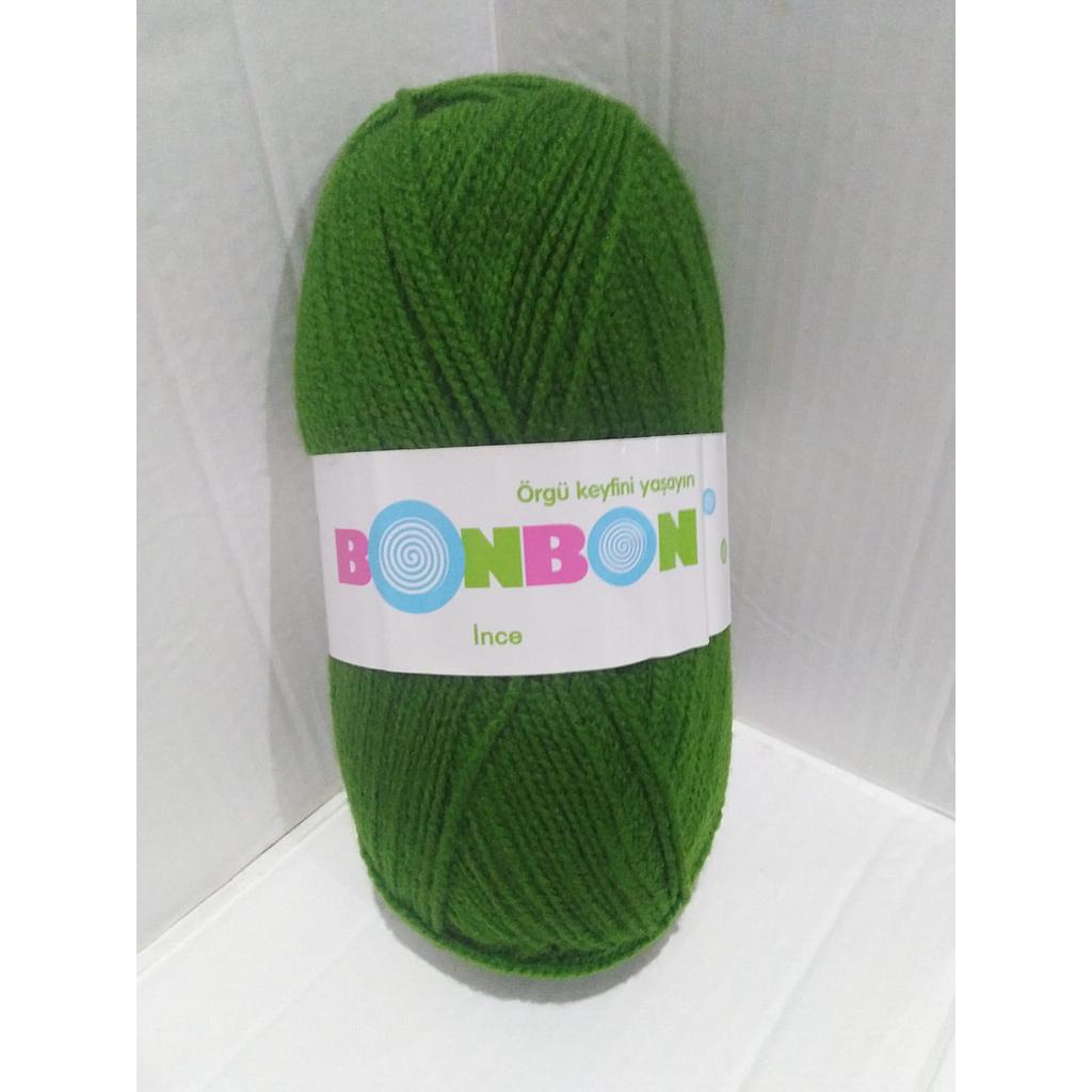 LANA 100 GRS BONBON INCE VERDE