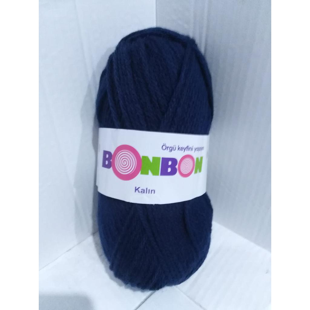 LANA 100 GRS BONBON KALIN AZUL MARINO