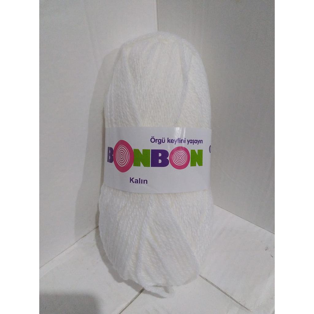 LANA 100 GRS BONBON KALIN BLANCA