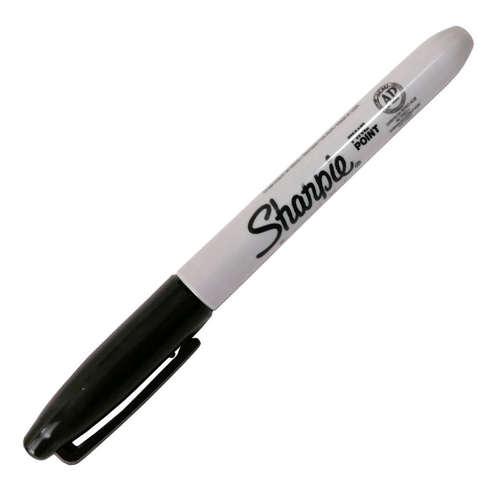MARCADOR SHARPIE NEGRO FINO