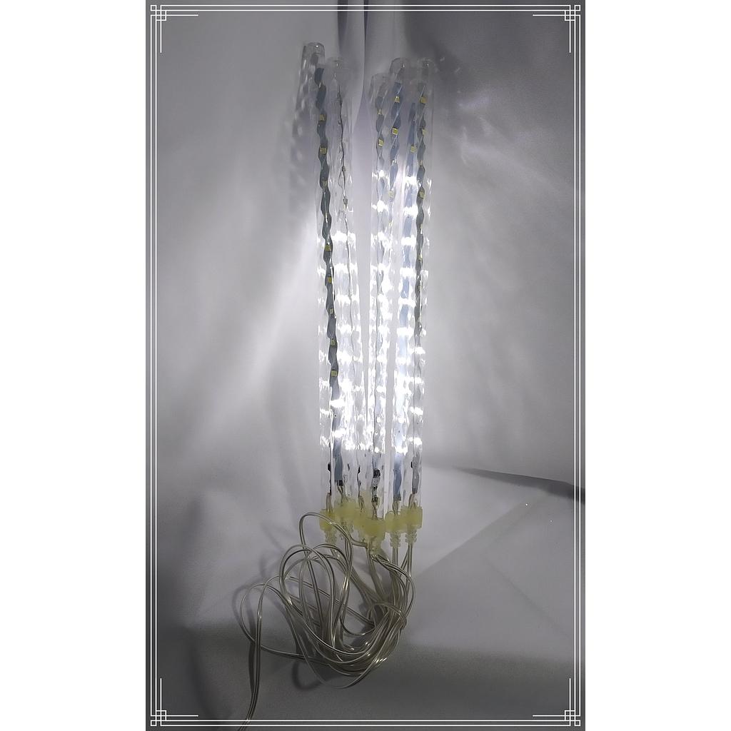 LUCES X8 BARRAS LED LLUVIA BLANCO FRIO