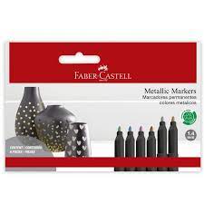 MARCADOR X6 FABER METALICO