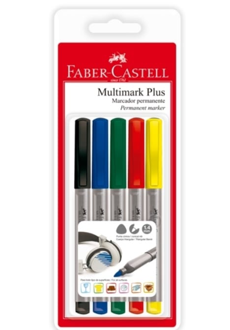 MARCADOR PERMANENTE X5 FABER