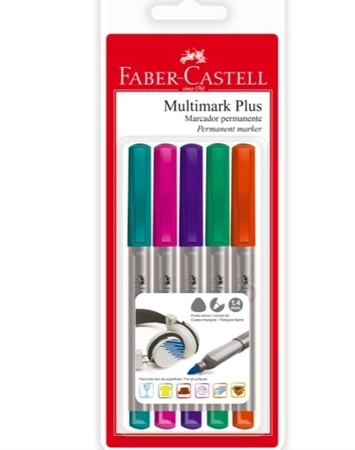MARCADOR PERMANENTE X5 FABER