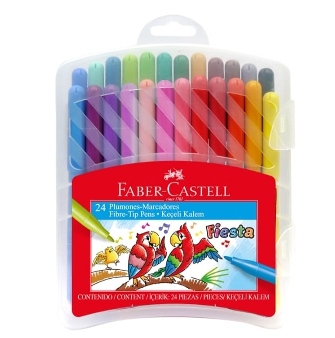 MARCADOR X24 FINOS FABER CASTELL CAJA PLASTICA