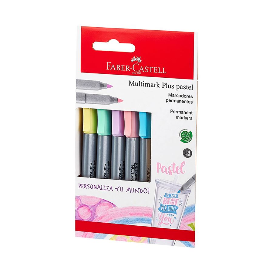 MARCADOR X5 PLUS PASTEL FABER MULTIMARK