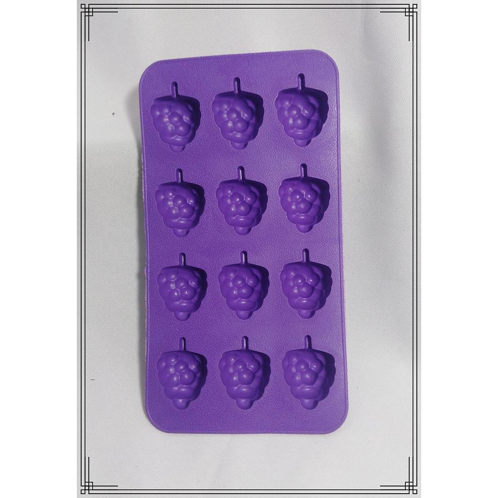 MOLDE DE SILICONA CUBETERA UVA