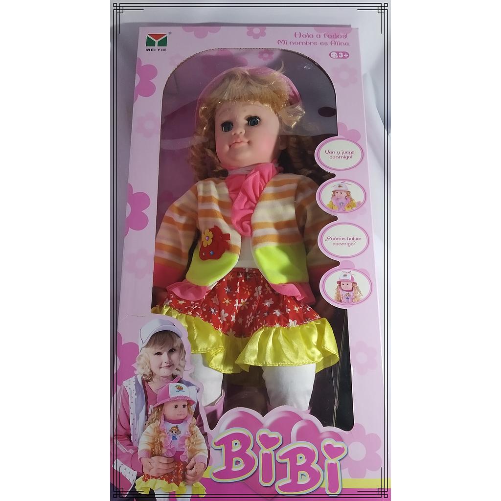 MUÑECA 60CM BIBI C/SONIDO