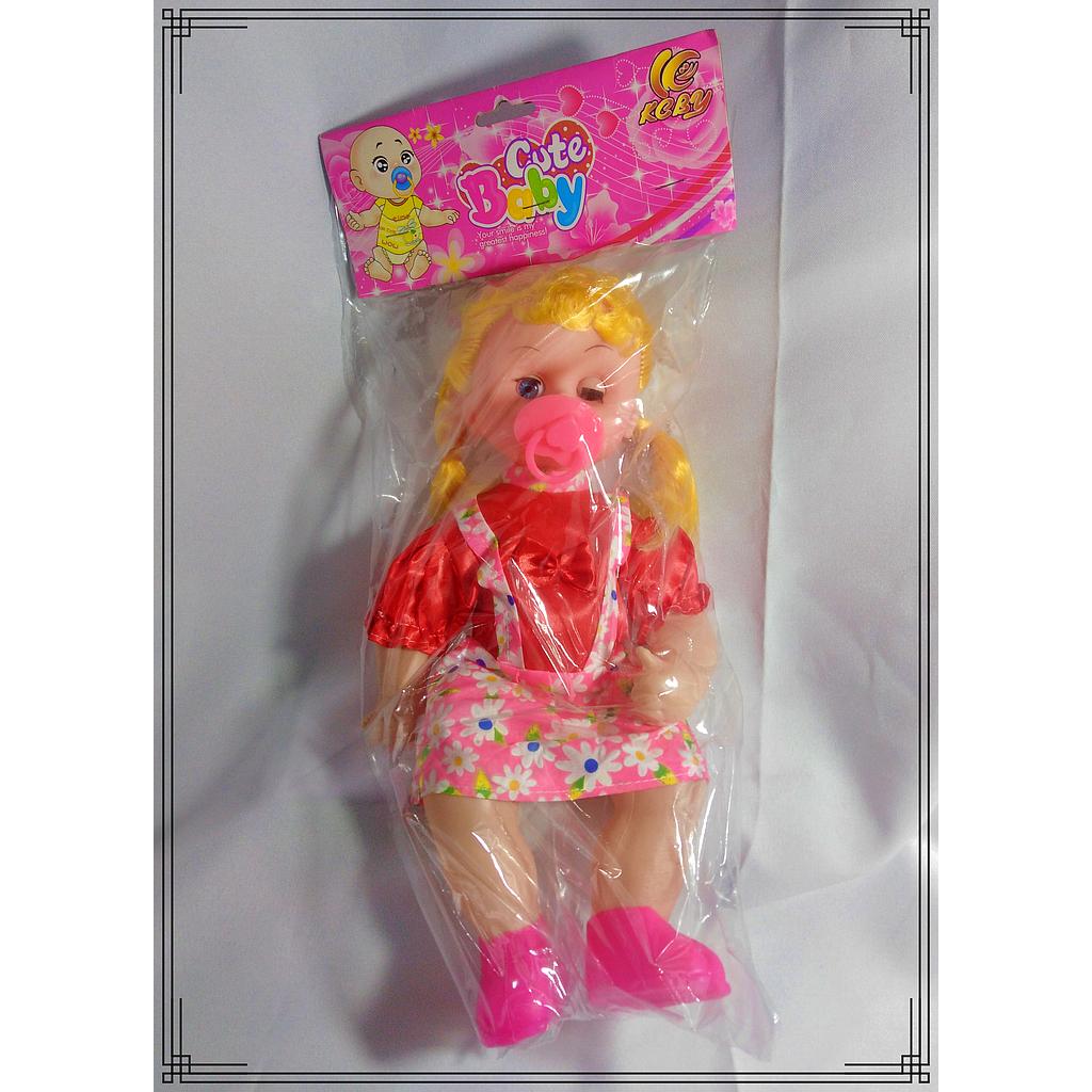 MUÑECA PLASTICA C/CHUPTE LLORA