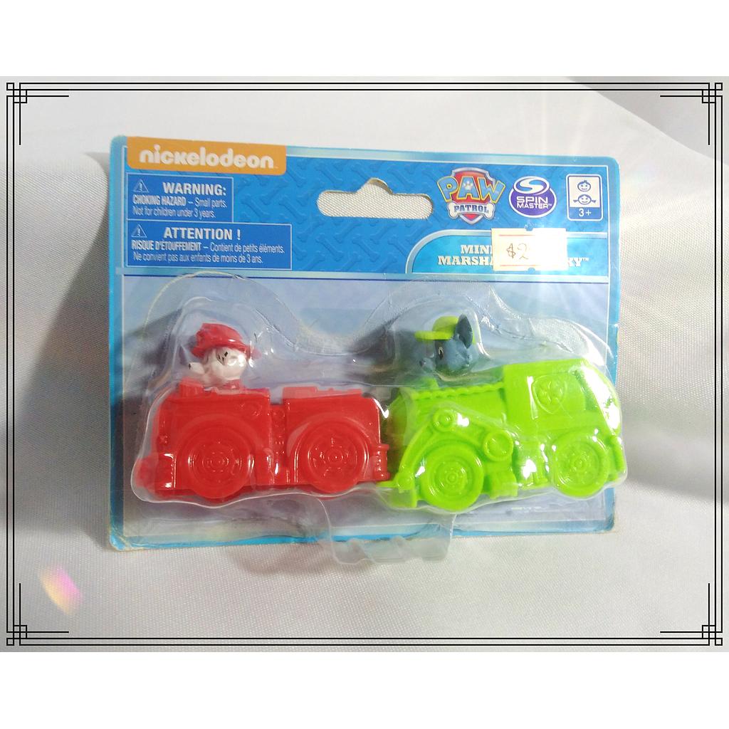 MUÑECO X2 C/AUTO PATRULLA CANINA
