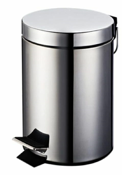 PAPELERA ACERO 12LT ACERO INOX