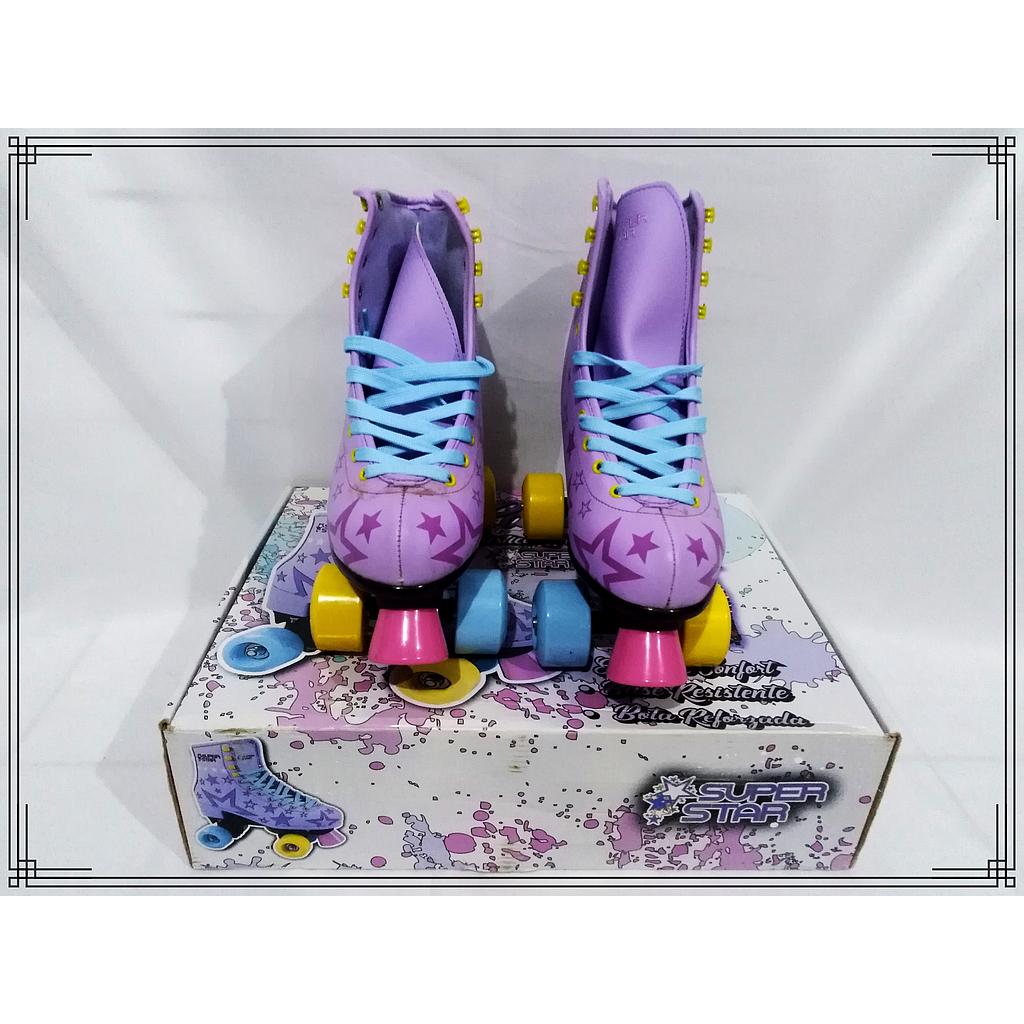 PATIN BOTA URBANO STAR LILA 4 RUEDAS