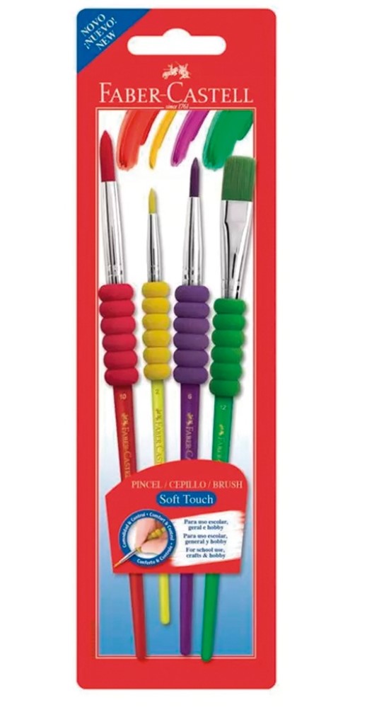 PINCEL X4 FABER CASTELL COLOR F