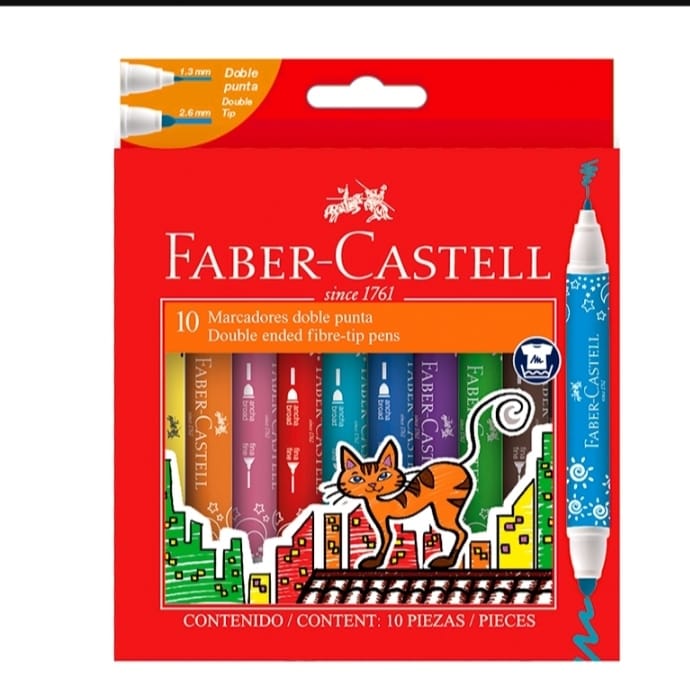 PLASTICINA X10 FABER C/GLITER