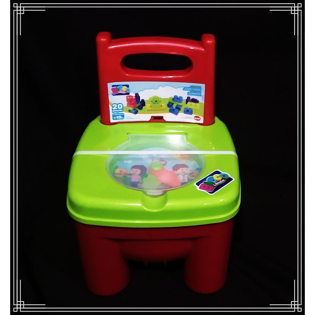 SILLA C/BLOQUES Y RELOJ