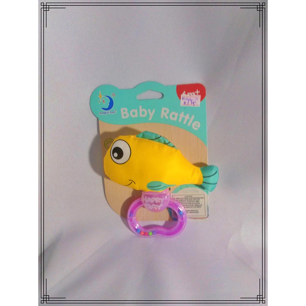 SONAJERO DE TELA PECES BABY RATTLE