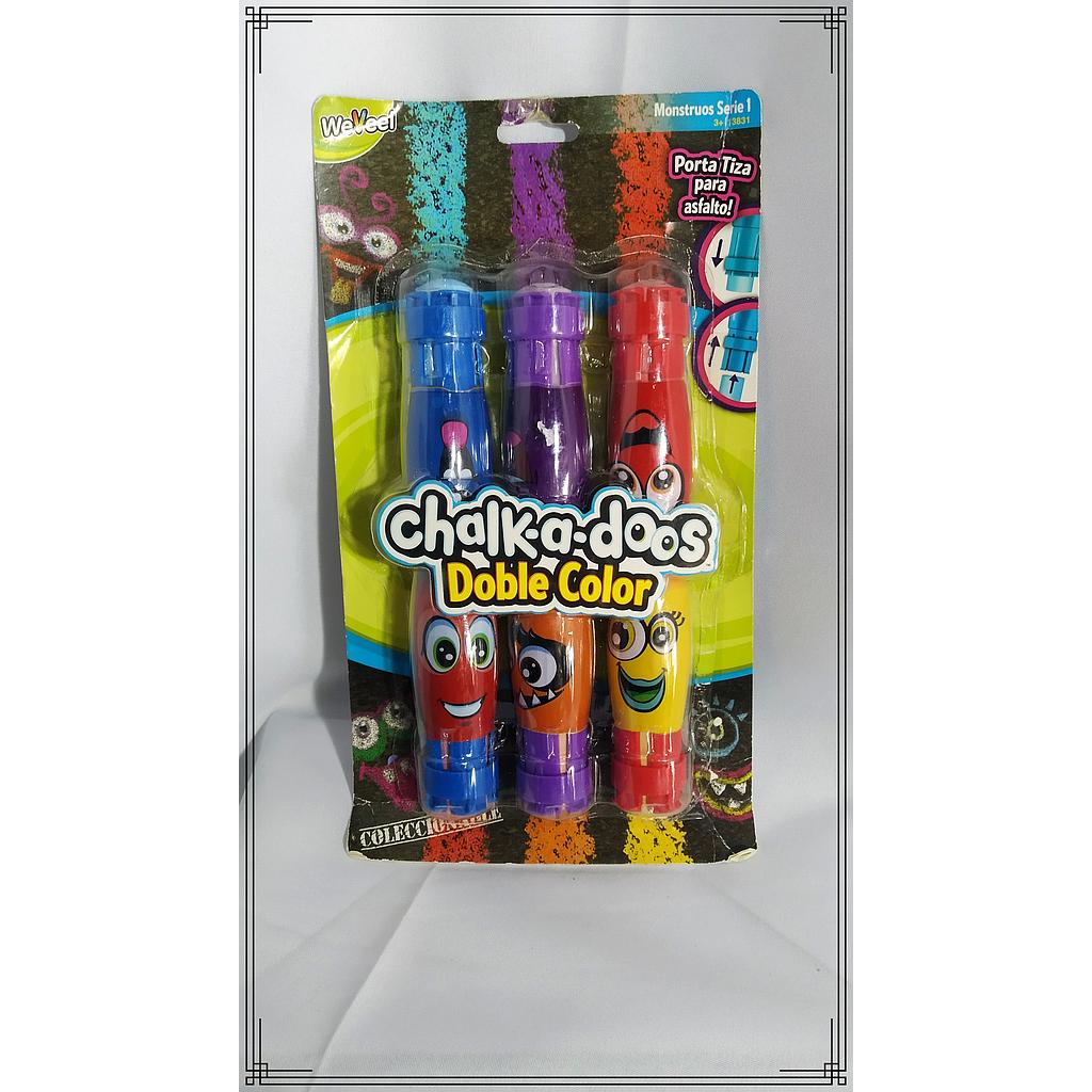 TIZA P/PISO C/PORTA X6 CHALK-A-DOSS