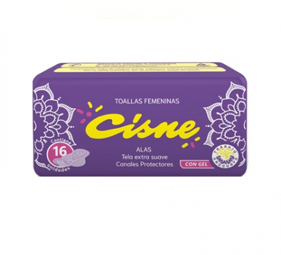 TOALLA FEM CISNE X8 VIOLETA