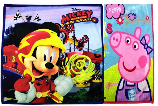 TOALLA 30x30 DISNEY TELA ESPONJA