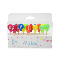 VELA FELIZ CUMPLEAÑOS GLOBOS